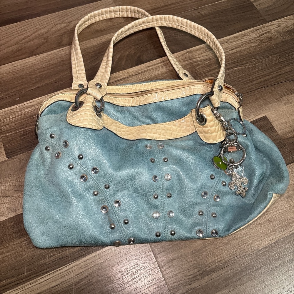 Kathy van Zeeland blue y2k purse. Like new.